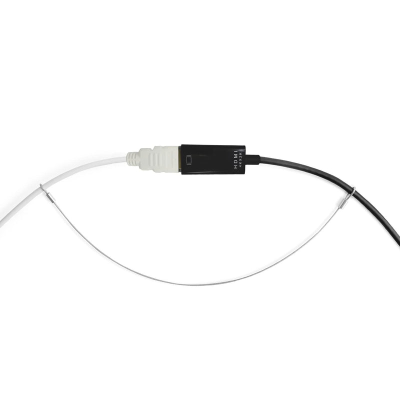 10 Pack Adjustable Cable Tether Universal Computer Adapter Lock Kit DIY Kit Stainless Steel wiht Nylon Coat Tether Computers Adapters/Dongles/HDMI Adapter/VGA Adapter/DP Adapter/Mac Adapter 10