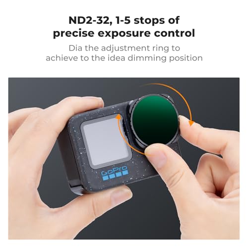 K&F CONCEPT Variable ND Filter Set for GoPro Hero 13 Black Variable ND2-32&ND32-512