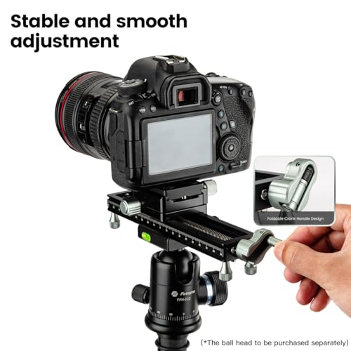 Fotopro Macro Focusing Rail Rack Slider for Close-up Shooting Macro Photography with Quick Release Plate 7.4 Inch Aluminum Alloy Universal Camera Slider for DSLR Camera Camcorder Film Photography