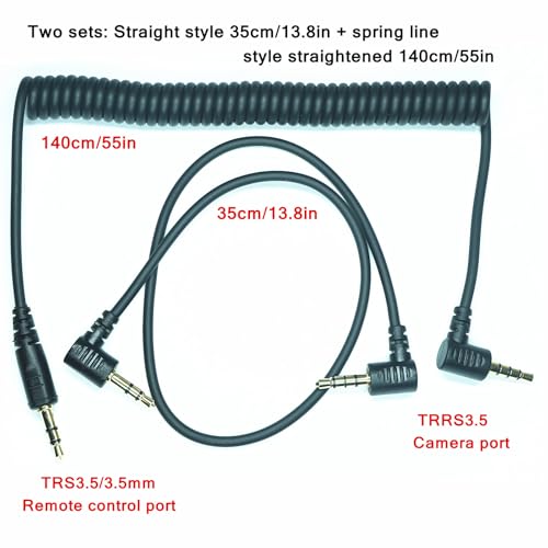 3.5MM-SL2(TRRS3.5) for Leica Camera Shutter Release Cable is Suitable to SL2/SL2S/SL3/SL3S Focusing and Photography Cables Focusing and Photo-Taking Function (3.5mm-SL2 2pcs) 3.5mm-SL2 2pcs