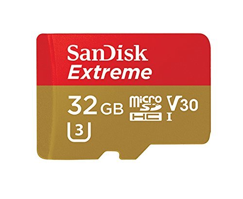 32GB Sandisk Micro SDXC Extreme 4K MicroSD Flash Memory Card Class 10 works with DJI Mavic Pro, Spark, Phantom 4, Phantom 3 Quadcopter 4K UHD Video Camera Drone with Everything But Stromboli Reader