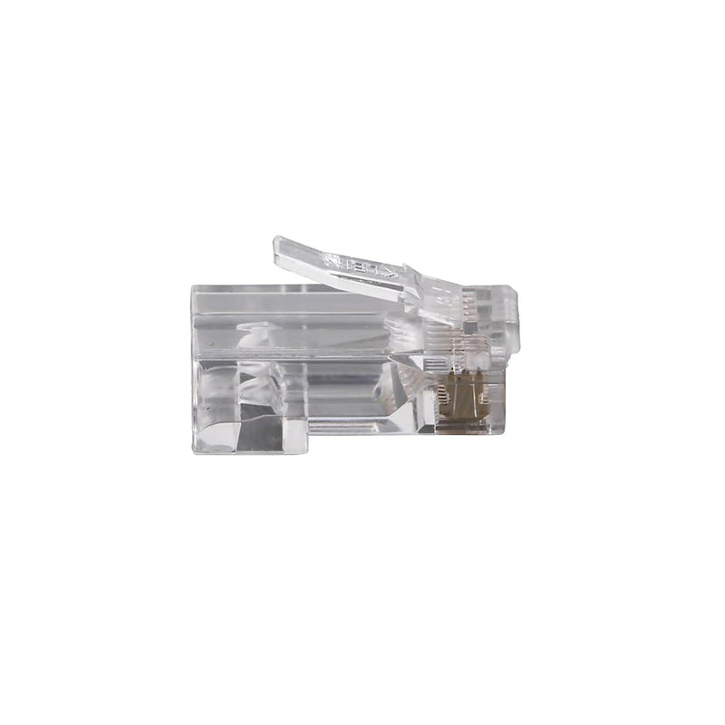 Klein Tools VDV826-762 Pass-Thru Modular Data Plug, RJ45 CAT5e, Gold Plated, Pass Through Connectors 200-Pack