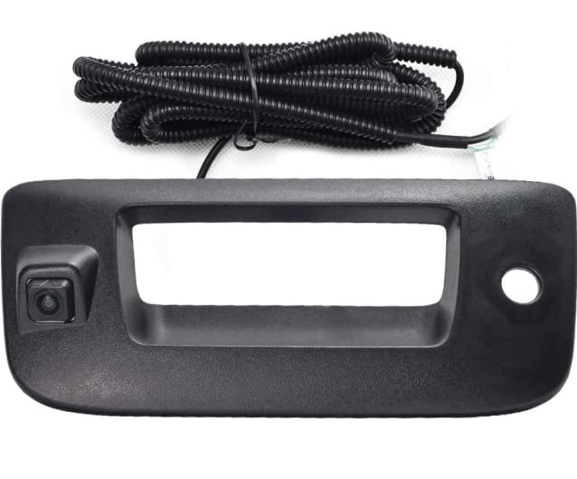 DYRDINSHOW Tailgate Handle Backup Rear View Camera for Chevy Silverado GMC Sierra 1500 2007-2013 2500/3500 Heavy Duty 2007-2014 Reverse Cameras Black GMC Sierra 1500 2007-2013 Silverado Sierra 1500 2500/3500 Black