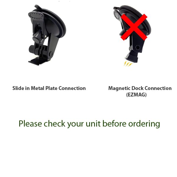 Enhanced Strong Windshield Suction Cup Mount for Escort MAX MAX2 2 or Version 1 Max360 Radar Detector w/Slide in Metal Plate Connection (Not Compatible with Other Models)
