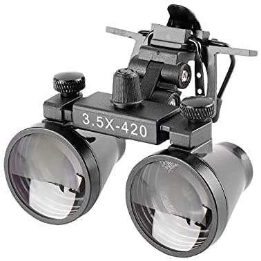 BONEW Surgical Magnifying Glass Magnifier Magnifier 3.5X Binoculars Clip for All Glasses with Storage Box