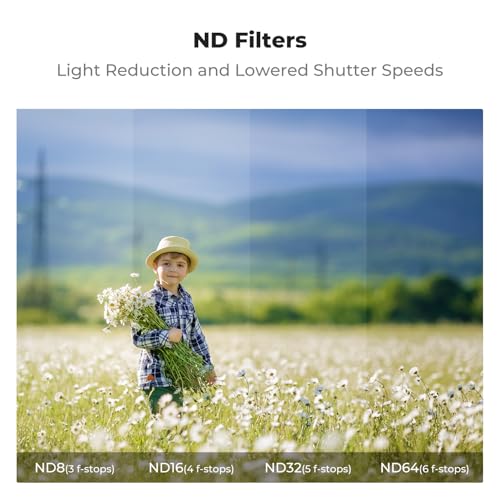 K&F CONCEPT ND & CPL Filter Set Compatible with DJI NEO UV+CPL+ND8+ND16+ND32+ND64