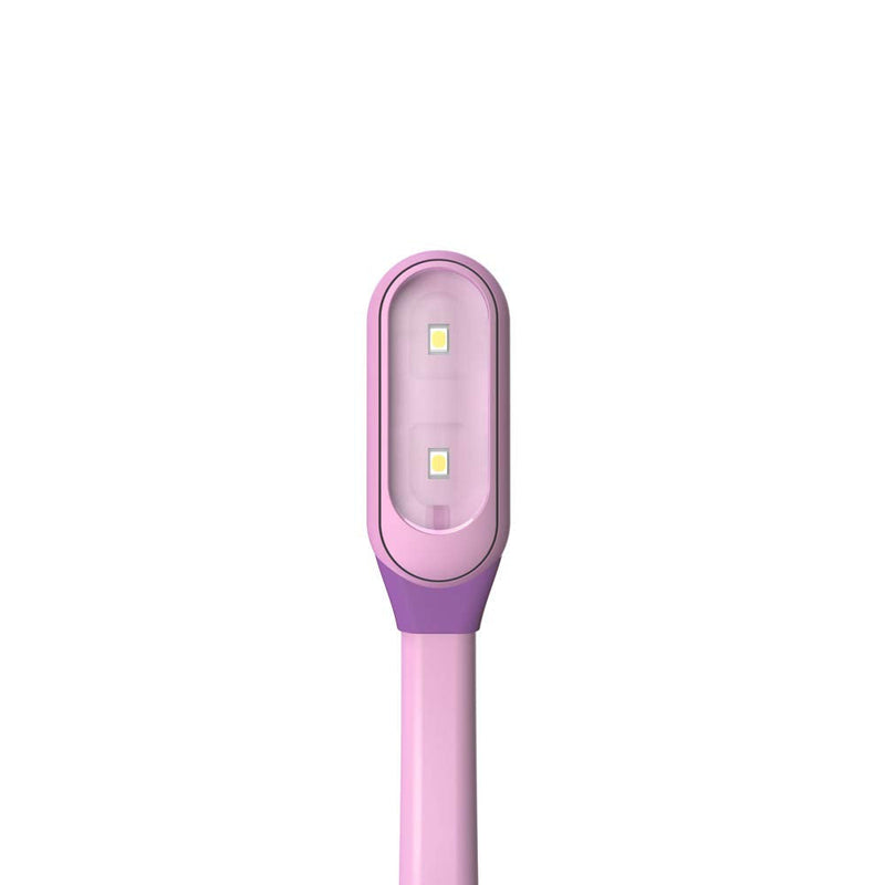 Mighty Bright The Original WonderFlex Book Light, Warm Eye Care LEDs, Flexible, Durable, Dimmable, Clip-On Light, for Kids, Reading, Bookworms, Read in Bed, Batteries or Micro USB (White) Lavender