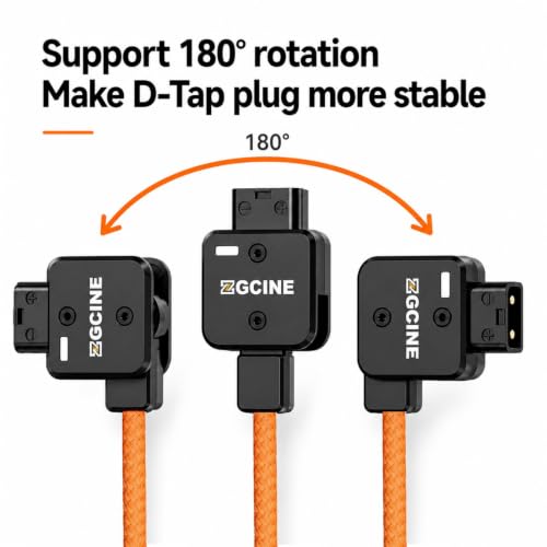 ZGCINE DT-FW50 D-Tap NP-FW50 Dummy Battery Cable for Sony A7/ZV-E10