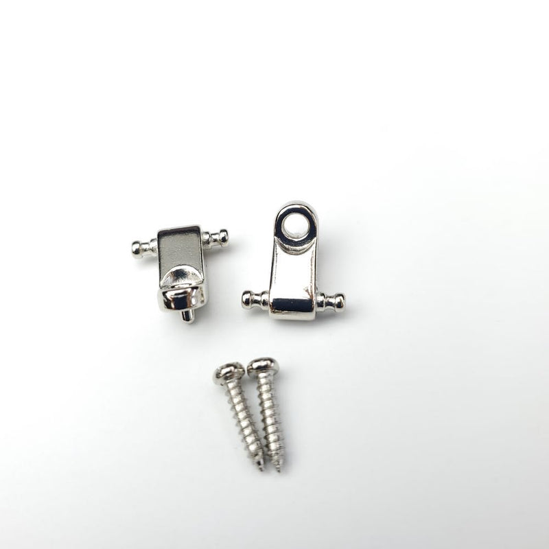 Electric Guitar String Retainers Tree Standard Roller String Guides Pack of 2pcs (Chrome) Chrome
