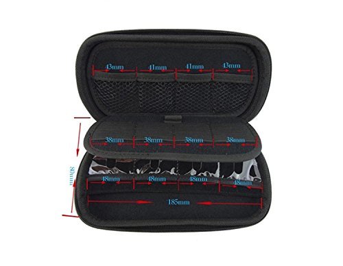 Onwon USB Drive Organizer Electronics Accessories Case Big Capability USB Flash Drives Bag (Blue)