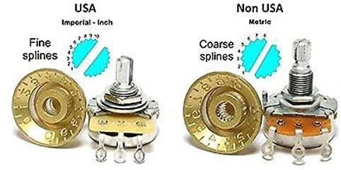 KAISH Gold Large Size 2pcs Push on Fit Abalone Top Dome Knobs Abalone Inserts Import Style Guitar Bass Knobs for Precision P Bass or Tele Guitars