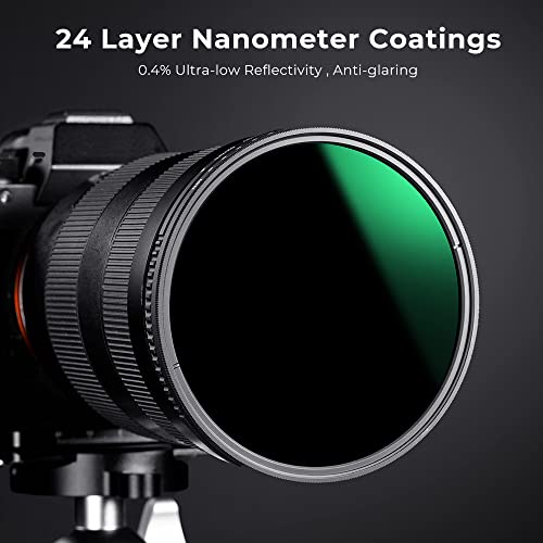 K&F CONCEPT 82mm Variable ND8-ND2000 (3-11stop) Waterproof ND Lens Filter