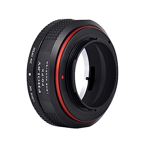 PHOLSY Lens Adapter Compatible with Canon FD FL Lens and Fuji X Camera Canon FD to Fujifilm FX