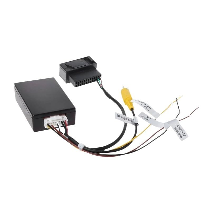 26Pin RGB to CVBS (RCA) AV Signal Reverse Camera Adapter Decoder Can Box Compatible for VW Passat CC Tiguan Golf Skoda w/Original OEM RGB Rearview Backup Camera