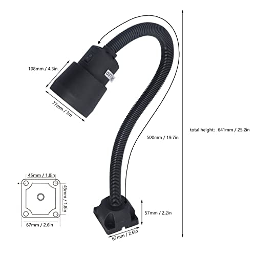 5 W Machines LED Work Light LED Lamp Flexible Gooseneck Lamp 24 V 36 V for Lathe Milling Drill Industrial Lighting