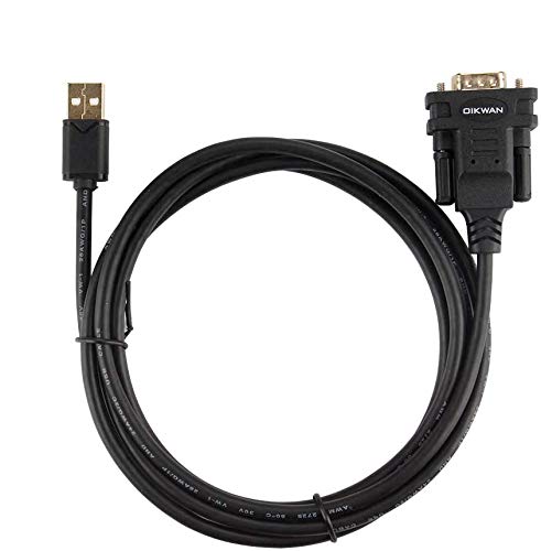 USB to RS232, OIKWAN USB Serial Adapter with FTDI Chipset,USB 2.0 to Male DB9 Serial Cable for Windows 10, 8, 7, Vista, XP, 2000, Linux and Mac OS(6ft)… 6FT USB to DB9