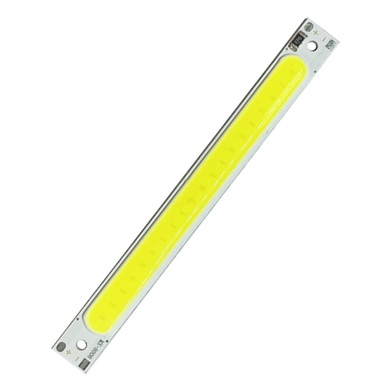 LED COB Light Board, Pack of 5 DC 5 V 3 W Long Strip LED Chip Light Board White Light 600 mA 400 lm 6500 K for USB Touch Dimmer