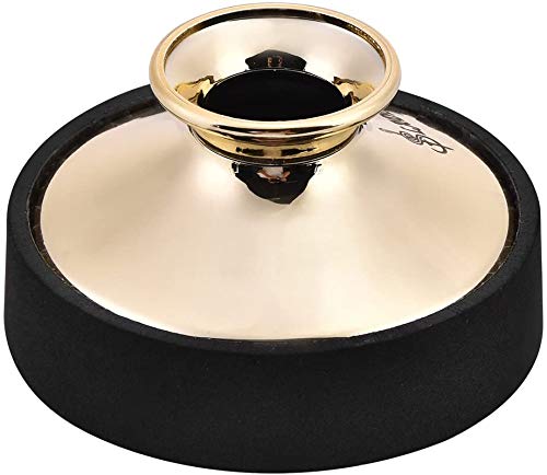 Alto Saxophone Mute, Sax Damper Silencer, ABS Sax Sound Dampener, Noise Remove Music Instrument Accessory (Gold)