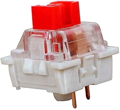 Pack 32 OUTEMU Red Switches 3 Pin Key Switch - Gateron& Cherry MX Equivalent DIY Replaceable Switches for Mechanical Keyboard (Red)