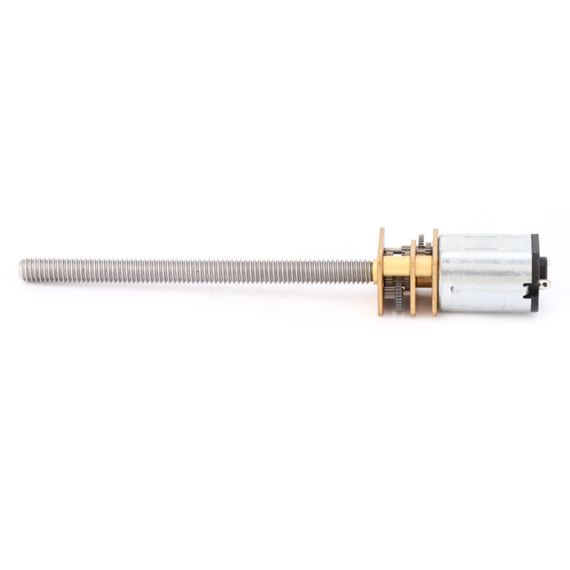 [AUSTRALIA] - ViaGasaFamido N20 Gear Motor Mini Metal Gear Motor Speed Reducer for Lead Ball Screws DC with 55 mm Long M4 Threaded Spindle (200 Rpm), Gear Motor 