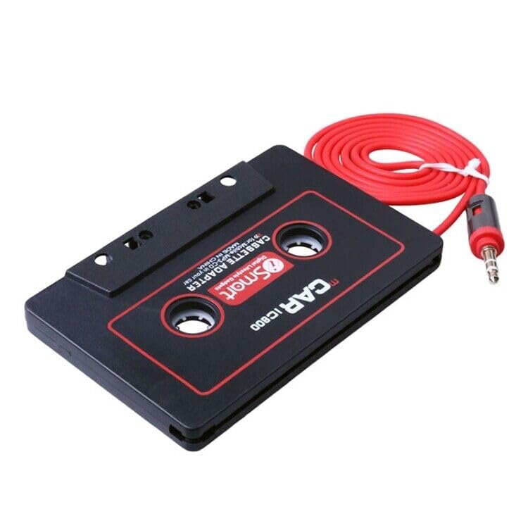 Aux Car MP3 Audio Cassette Adapter 3.5 MM Jack Headphones Connector Car Universal Audio Cable Tape Adapter for Car, Phone, MP3 ect.