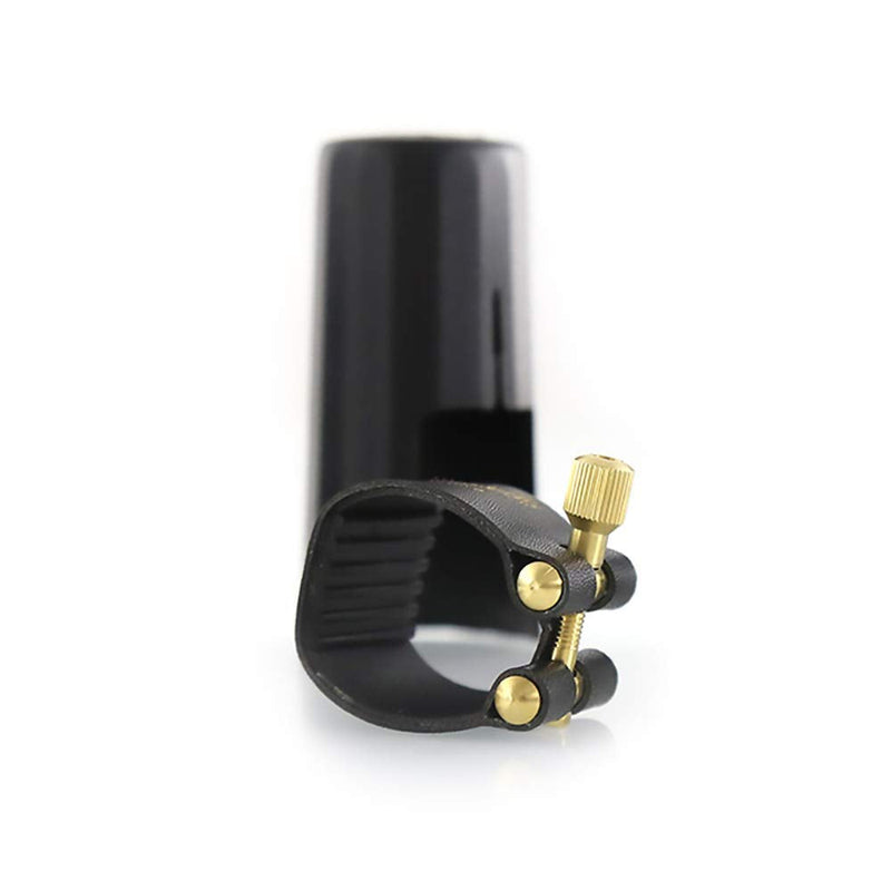 [AUSTRALIA] - Rochix Leather Ligature and Plastic Cap for Alto Saxophone Sax alto sax leather ligature 