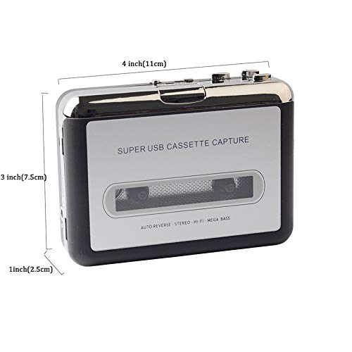 Walkman Cassette Player USB Cassette to MP3 Converter Capture Audio Music Player Tape Cassette Recorder