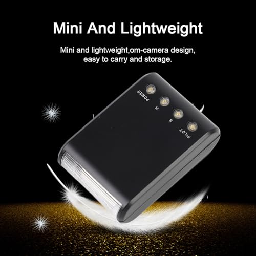 Hot Shoe Mount Flash, Photography Flash Light with Digital Slave Sensor, Auto Pre-Flash for DSLR Cameras, Studio Lighting Equipment for Indoor Photography, Portable Flash Light