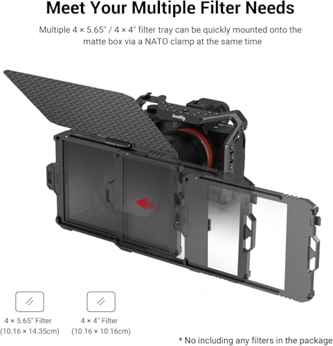 SmallRig Mini Matte Box Lite with Carbon Fiber Top Flag