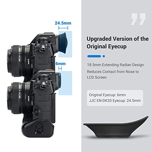 [Updated Version] Z9 Z8 Zf Eye Cup Eyepiece, Camera Viewfinder Eyecup for Nikon Z8 Z9 Zf, Soft Silicone 360 Rotating Extension Oval Design, Replace Nikon DK-33 Eye Cup Replace DK-33 Eyecup