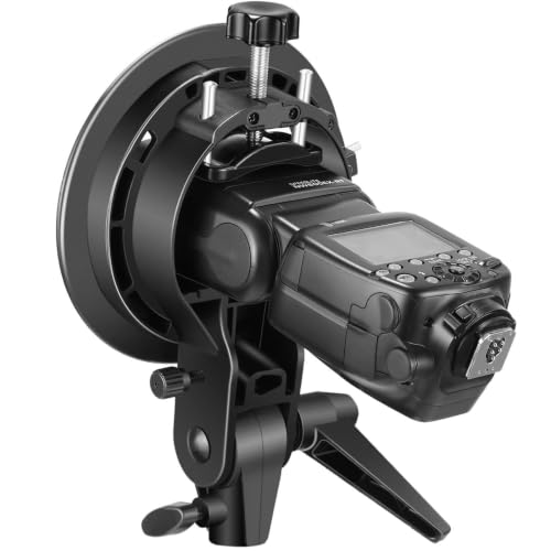 Godox S2 Camera Flash Bracket, S-Type Speedlite Holder with Bowens Mount Adapter, Compatible with Godox V1 AD200Pro V860III TT685 Flash for Softbox and Studio Lighting 2S