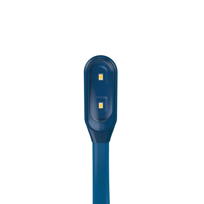 Mighty Bright The Original WonderFlex Book Light, Warm Eye Care LEDs, Flexible, Durable, Dimmable, Clip-On Light, for Kids, Reading, Bookworms, Read in Bed, Batteries or Micro USB (Midnight Blue) Midnight Blue