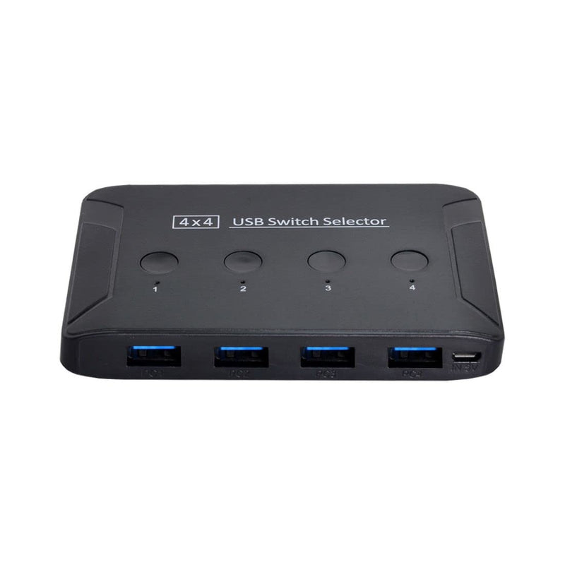 Chenyang USB 3.0 KVM Sharing Switch Selector 4 Computers Sharing 4 USB Devices for Keyboard Mouse Scanner Printer 4 to 4 USB 3.0