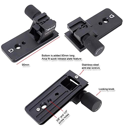 iShoot Lens Collar Foot Tripod Mount Ring Socket Base Compatible with Sony FE 100-400mm f/4.5-5.6 GM OSS, 70-200mm f/2.8 GM OSS & II, 18-110mm f/4 G OSS PZ, Bottom's Arca-Swiss Fit Quick Release Plate