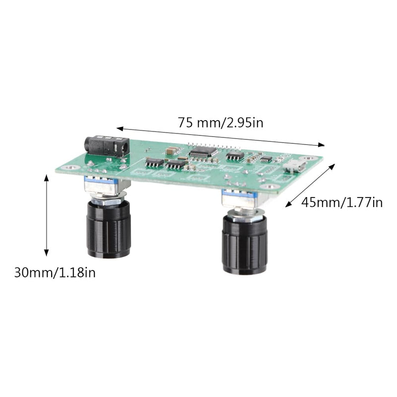 [AUSTRALIA] - Tiiyee Digital FM Receiver Module, Radio Receiver Module DC 3V to 5V Stereo Adjustable Frequency Modulation Wireless for Receive DSP PLL 76MHz to 108MHz Support Serial Port Control DIY LCD Display 