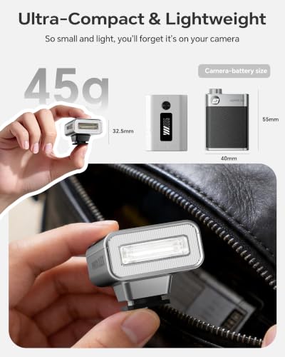 PHOTOOLEX G02 Mini Camera Flash GN10 45g USB-C Speedlite