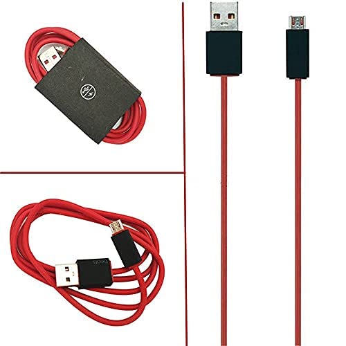 Saipomor Micro USB Charging Cord Charger Cable Compatible with Kindle Fire Tablets(Fire 1st-8th Gen), Kindle E-Readers(3rd-10th Gen), Kindle Paperwhite2/3/4 and Kindle Oasis2-3ft Black&Red