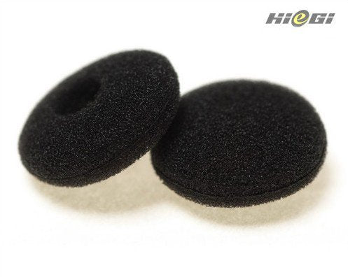 Quality Replacement Foam Pad Earbud Earpad 12 Pack Sponge Cushion Covers for iPod and Stereo Headsets - Black