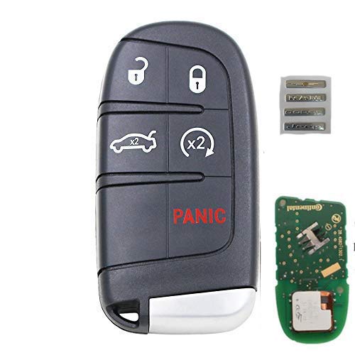 Keyless Entry Remote Car Key 5 Button for Dodge Charger Challenger 433mhz | FCCiD:M3N-40821302,Fob Replacement