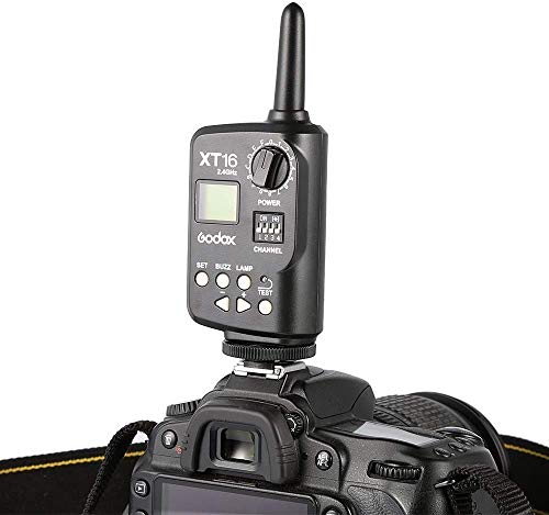 GODOX XT-16 Radio-Controlled Flash Trigger Transmitter + Receiver for Godox Witstro AD360 AD360II-C AD360II-N, Quicker, Quicker D, QT, QS, Gemini GT (XT-16)
