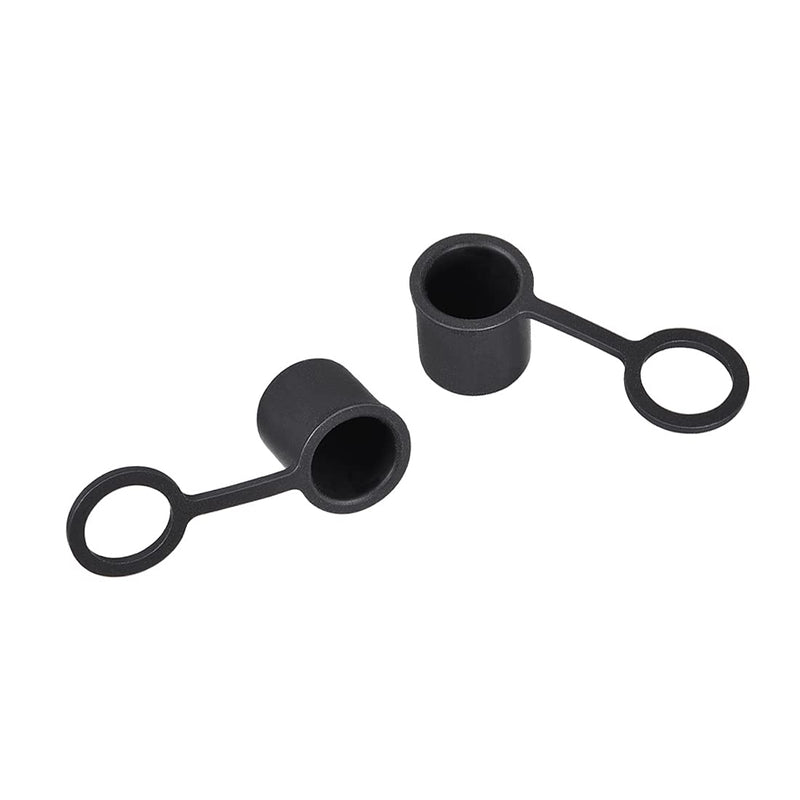 uxcell 10pcs BNC Silicone Protectors Cap Port Cover Anti Dust Black