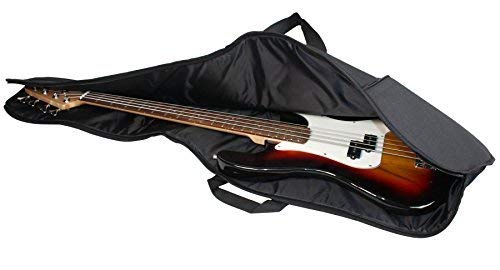 YMC 46-Inch Waterproof Dual Adjustable Shoulder Strap Electric Bass Guitar Gig Bag 5mm Padding Backpack with Accessories(Picks, Pick holder, Strap Lock) -For 43" &46" Full Size Bass Guitar 46 Inch Bass Guitar