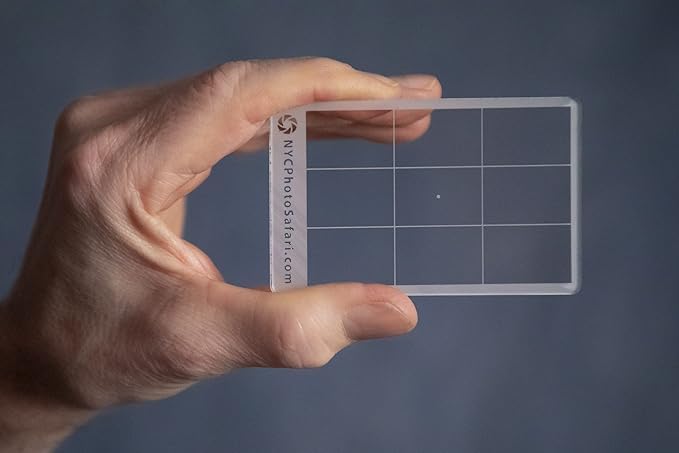 (2 Pack) NYC Photo Safari: Composition Tool: Rule of Thirds Composition Viewer Finder for Photography/Painting/Sketching/Plein Air Credit Card Size Fits in Your Wallet or Camera Bag