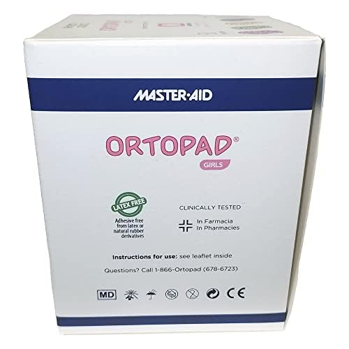 Ortopad® Bamboo Girls Eye Patches, 50/Box (Medium Size, 2-4 yrs) Ice Cream Pack