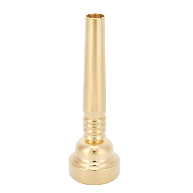 Dilwe Trumpet Mouthpiece 17C Gold Plated Wind Musical Instrument Accessory