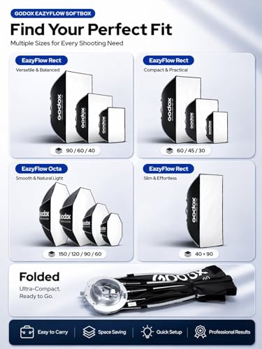 GODOX Softbox EazyFlow Octa 60 23.6" Octagonal Softbox