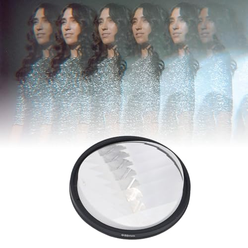 ASHATA Linear Glass Prism Filter, 58mm, MRC Coating, Special Effects, Repetitive Image, Foreground Blur, for Photography