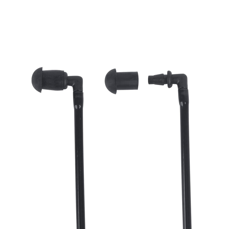 Replacement Acoustic Tube with Connector Replaceable Earpiece Coil Tubes for Two Way Radio Ear Piece Walkie Talkie Surveillance Headset FBI Covert Style Silicon Soft Material (J5, Black) J5
