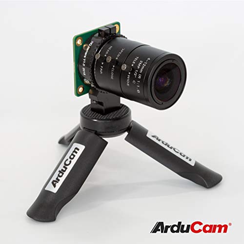 Arducam 4-12mm Varifocal C-Mount Lens for Raspberry Pi HQ Camera, with C-CS Adapter, Industrial Telephoto Lens