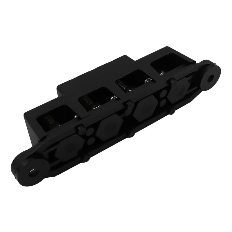 FONGKNOX 12V to 48V 250A Busbar 4 Way 4 Port Distribution Block M8 (5/16") with Black Cover Negative Terminal Stud for Cars Vans RV Trucks Boats Yachts